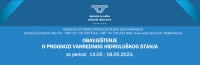 OBAVJEŠTENJE O PROGNOZI VANREDNOG HIDROLOŠKOG STANJA za period: 14.05 - 18.05.2023.