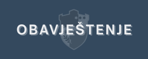 OBAVJEŠTENJE