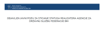 JAVNI POZIV I PRIJAVA ZA STICANJE STATUSA REALIZATORA PROGRAMA STRUČNOG USAVRŠAVANJA